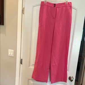Talbots Pink Wide Leg Pants Flowing Design
